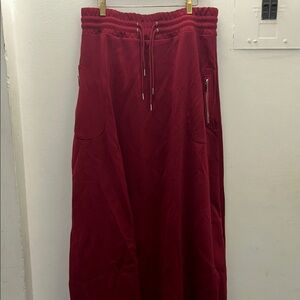 Sporty track  Red Women's Skirt